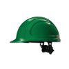 Honeywell North Zone N10 Hard Hat, Ratchet Suspension Green, 12/PK, #N10R040000