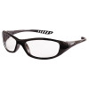 Kimberly-Clark Professional V40 Hellraiser* Safety Eyewear, Clear Lens, Anti-Scratch, Black Frame, Nylon, 1/EA, #20539