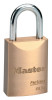 Master Lock Weather Tough Solid Brass Padlocks, 1/4 in Diam., 1 1/16 in L X 25/32 in W, 6/BX, #6830