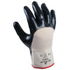 SHOWA 7066 Series Gloves, 10/X-Large, Navy/White, Palm Coated, Smooth Grip, 12 Pair, #706610