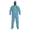 DuPont Tempro Coveralls with Attached Hood and Integrated Socks, Blue, 2X-Large, 25/CA, #TM122SBU2X002500