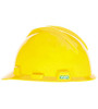 MSA V-Gard Hard Hat, Slotted Cap w/ Staz-On Suspension, Yellow, Small 20/Case #466356