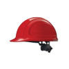 Honeywell North Zone N10 Hard Hat, Ratchet Suspension Red, 12/PK, #N10R150000