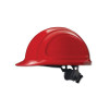 Honeywell North Zone N10 Hard Hat, Ratchet Suspension Red, 12/PK, #N10R150000