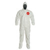 DuPont Tychem SL Coveralls attacheD/Socks, L, Hood/Boots, Bound , Elastic Wrists, Zip, 12/CA, #SL122BWHLG001200 DuPont Tychem SL Coveralls attacheD/Socks, L, Hood/Boots, Bound , Elastic Wrists, Zip, 12/CA, #SL122BWHLG001200