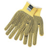 MCR Safety 2-Sided PVC Dotted Gloves, Large, Yellow, 12 Pair, #9366L
