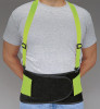 Allegro Economy Hi-Viz Back Supports, X-Large, Lime Green, 1/EA, #717804