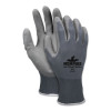 MCR Safety UltraTech PU Coated Gloves, X-Large, Gray, 12 Pair, #9696XL