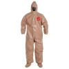 DuPont Tychem CPF3 with attached Hood, Socks and Boot Flap, Large, 1/CA, #C3128TTNLG0006BN