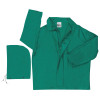 MCR Safety 388J Dominator Detachable Hood Rain Jackets, Polyester/PVC, Green, 16 in, Large, 1/EA, #388JL