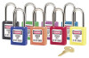 Master Lock No. 410 & 411 Lightweight Xenoy Safety Lockout Padlocks, Orange, Keyed Diff., 6/BX, #411ORJ