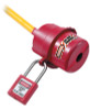 Master Lock Safety Series Rotating Electrical Plug Lockouts, 3 1/4 in L x 2 1/4 in dia., 1/EA, #487