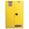 Justrite Safety Cabinets for Combustibles, Manual-Closing Cabinet, 60 Gallon, Yellow, 1/EA, #894510