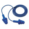 3M E-A-R Ultrafit Earplugs 340-4007, Metal Detectable, Elastomeric Polymer, Corded, Poly Bag, 100/BX, #7000002319