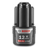 Bosch Tool Corporation 12V Max Lithium-Ion Battery, 2 Ah, 1/EA, #BAT414