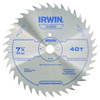 Irwin® Steel Circular Saw Blades, 7 1/4", 40 Teeth,  #IR-11140 (5/Pkg)