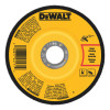 DeWalt Type 27 Depressed Center Wheels, 5 in, A24R Grit, Aluminum Oxide, 1/4 in Thick, 10/EA, #DW4623