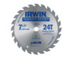 Irwin Hanson® Classic Series Portable Corded Carbide Saw Blade, 7-1/4", 24 Tooth, #IR-25130 (25/Pkg)