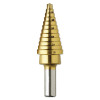 Bosch Tool Corporation Titanium Coated Step Drill Bits, 3/16 in - 7/8 in, 12 Steps, 1/EA, #SDT2