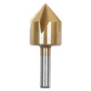 Bosch Tool Corporation Countersinks, 1/2 in Cutting Dia, Titanium Coated Countersink, 1/EA, #CST1