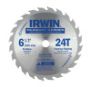 Irwin® Carbide-Tipped Circular Saw Blades, 6 1/2", 24 Teeth  #IR-15120 (5/Pkg)
