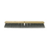 Weiler Flagged Silver Polystyrene Fine Sweep Brushes, 36 in Hardwood Block, 3 in Trim L, 1/EA, #42098