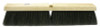 Weiler Horsehair/Tampico Medium Sweep Brushes, 36 in Hardwood Block, 3 in Trim, BK, 1/EA, #42049