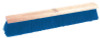 Weiler Coarse Sweeping Contractor Broom, 24in Hardwood Block, 3in Trim, Stiff Blue Poly, 1/EA, #44590