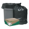 WEBSTER INDUSTRIES Recycled Can Liners, 56gal, 2mil, 43 x 47, Black, 100/CT, #WBIRNW4320