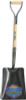 The AMES Companies, Inc. Shovels, 12 in X 9 3/4 in Square Point Blade, 27 in White Ash D-Handle, 1/EA, #1248800