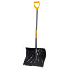 The AMES Companies, Inc. Poly Combo D-Grip Snow Shovels, 13 1/2 in x 18 in, Square Point Blade, 1/EA, #1627200