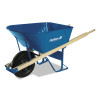 The AMES Companies, Inc. Jackson Steel Contractors Wheelbarrows, 5.75 cu ft, Flat-Free Smooth, B.B., Blue, 1/EA, #M11FFBB