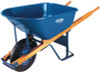 The AMES Companies, Inc. Jackson Steel Contractors Wheelbarrows, 6 cu ft, Flat-Free Smooth, B.B., Blue, 1/EA, #M6FFBB