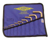 Ampco Safety Tools 10 Piece Allen Key Sets, 10 per pouch, Hex Tip, Inch, 1/KIT, #M42