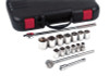 Anchor Products 17 Piece Standard Socket Sets, 1/2 in, 12 Point, 1/ST, #7866
