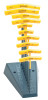 Bondhus Balldriver T-Handle Hex Key Sets, 10 per stand, Hex Ball Tip, Inch, 1/ST, #13190