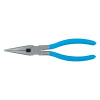 Channellock Long Nose Pliers, Straight Needle Nose, High Carbon Steel, 7 1/2 in, 1/EA, #317BULK