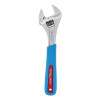 Channellock Code Blue Adjustable Wrench, 12 in, 1-1/2 in, Chrome, 1/EA, #812WCBBULK