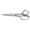 Crescent/Wiss Inlaid Industrial Shears with Enlarged Lower Ring, 8.125 in OAL, Silver, Sharp, 1/EA #1DSN