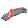 Crescent Auto-Retracting Safety Utility Knife, 7 in, Black Oxide, Gray/Red, 1/EA #WKAR2