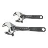 Crescent 2 Pc. Wide Jaw Adjustable Wrench Set 6 in and 10 in, 1/EA, #ATWJ2610VS