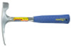 Estwing Bricklayer or Mason's Hammers, 24 oz, 11 in, Steel Handle, 1/EA, #E324BLC