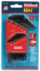 Eklind Tool Hex-L Key Set, 13 per holder, Hex Tip, Inch, Short Arm, 1/ST, #10113