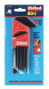 Eklind Tool Hex-L Key Set, 11 per holder, Hex Tip, Inch, Long Arm, 6/ST, #10211