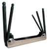 Eklind Tool Metric Fold-Up Hex Key Sets, 5 per fold-up, Ball Hex Tip, Metric, Large, 6/SET, #21159
