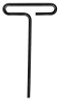 Eklind Tool Individual Standard Grip Hex T-Keys, 2.5 mm, 6 in Long, Black Oxide, 6/CTN, #34625