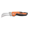 Klein Tools Cable Skinning Utility Knifes w/Blades, 7 51/64", Stainless Steel, Black/Orange, 6/EA, #44218