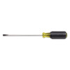Klein Tools Cabinet-Tip Cushion-Grip Screwdrivers, 3/16 in, 13 3/4 in Overall L, 1/EA, #60110