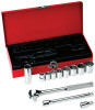 Klein Tools 12 Piece Socket Sets, 3/8 in, 1/SET, #65504