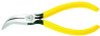 Klein Tools Curved Long-Nose Pliers, Alloy Steel, 6 1/4 in, 1/EA, #D3026